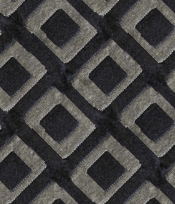 【国産】ネイビー モチーフ柄 ネクタイ