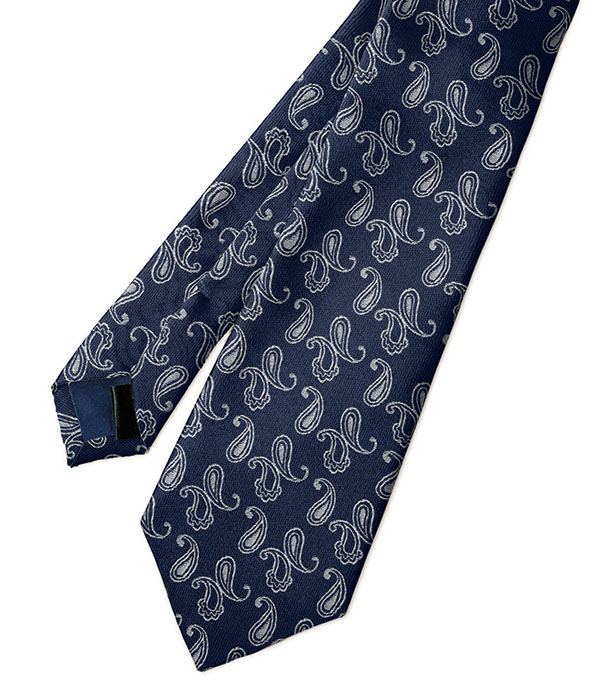 国産】ネイビー ペイズリー ネクタイ | 土井縫工所 公式通販｜オーダー