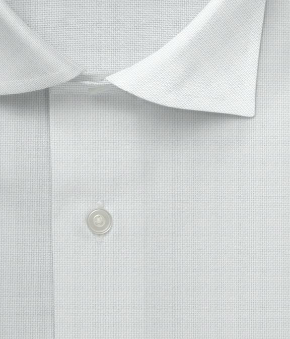 【CANCLINI Voyager】リンクルフリー ホワイトロイヤルオックスドレスシャツ