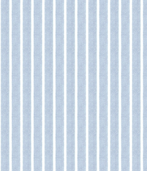 【Organic Cotton】サックス ブロード ストライプ ドレスシャツ