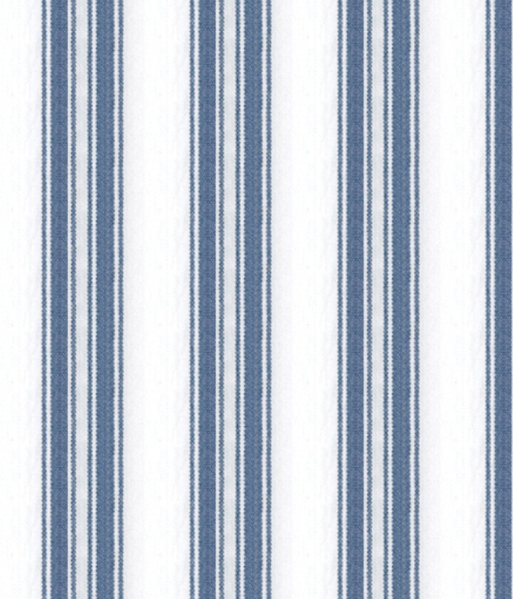 【Organic Cotton】ネイビー ブロード ストライプ ドレスシャツ
