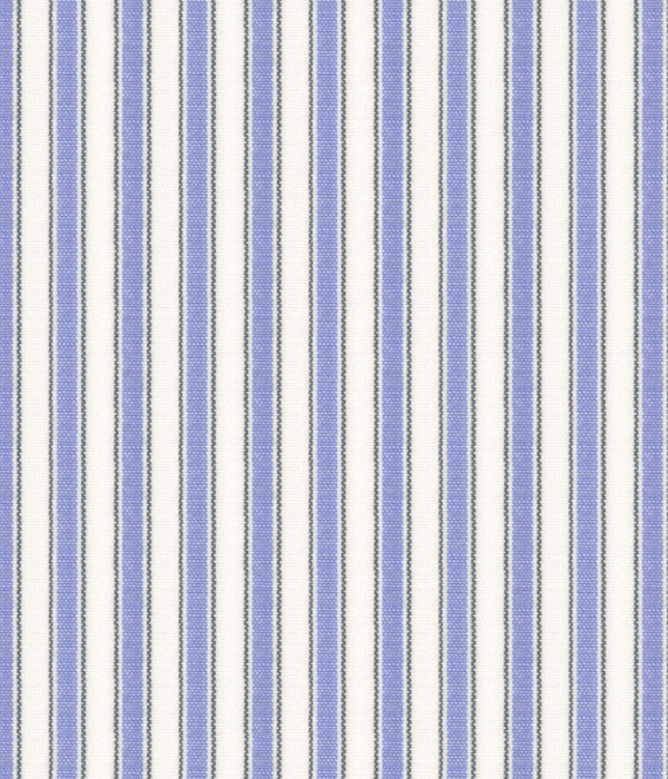 ブルー ブロード ストライプ ドレスシャツ