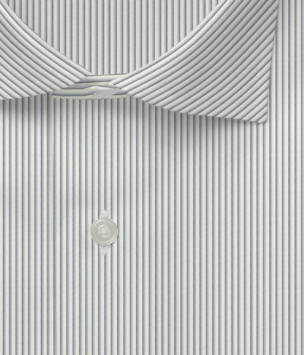 ライトグレー ブロード ストライプ ドレスシャツ