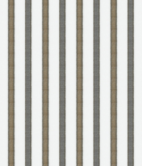 【ALBINI CORCORAN】グレー×ブラウンストライプ ブロード ドレスシャツ