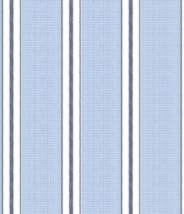 【ALBINI CORCORAN】ネイビー×サックスストライプ ブロード ドレスシャツ