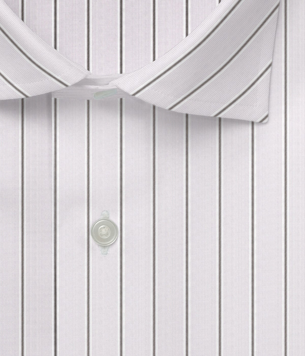 グレーストライプ ブロード ドレスシャツ