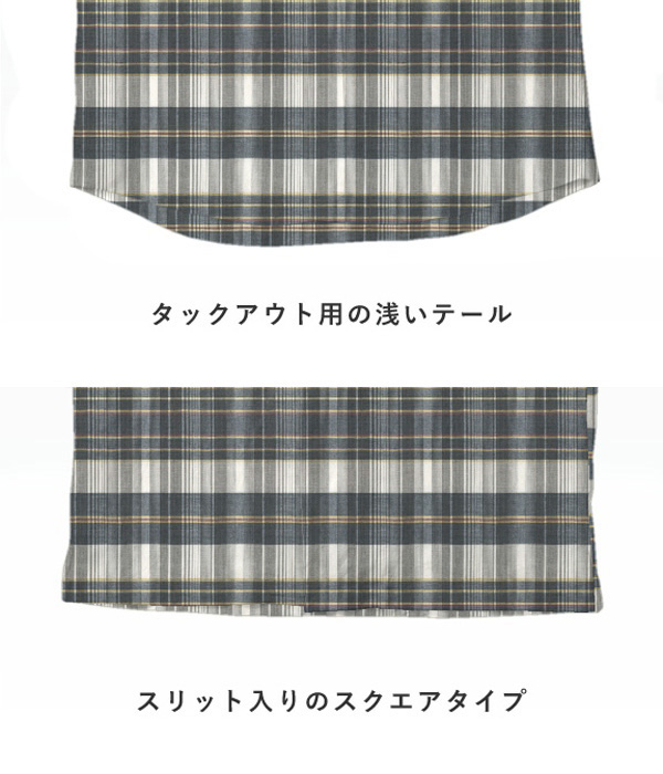 【Indian Madras】ベージュ×グレー系 マドラスチェック オープンカラーシャツ
