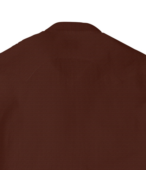 【Organic Cotton】ブラウン フランネル 無地 ウエスタンシャツ