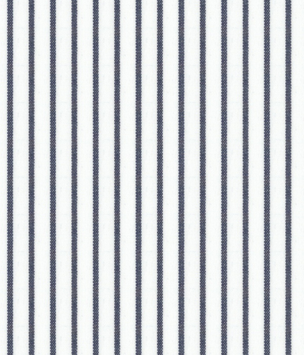 【ALBINI CORCORAN】ネイビー ブロード ストライプ ドレスシャツ