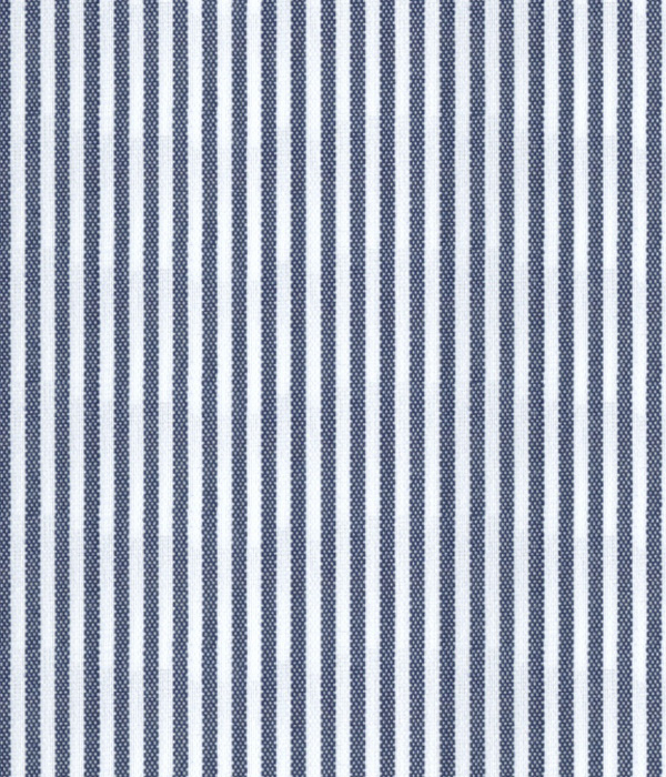 【SOLOTEX】ネイビー ブロード ストライプ ドレスシャツ