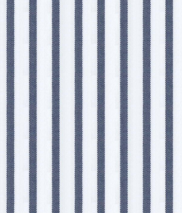 【SOLOTEX】ネイビー ブロード ストライプ ドレスシャツ