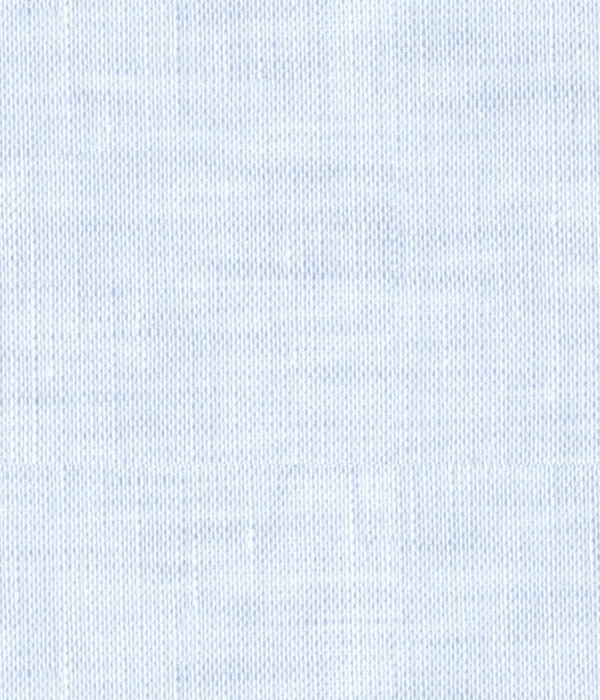 【イージーケアリネン】サックス リネン 無地 オープンカラーシャツ