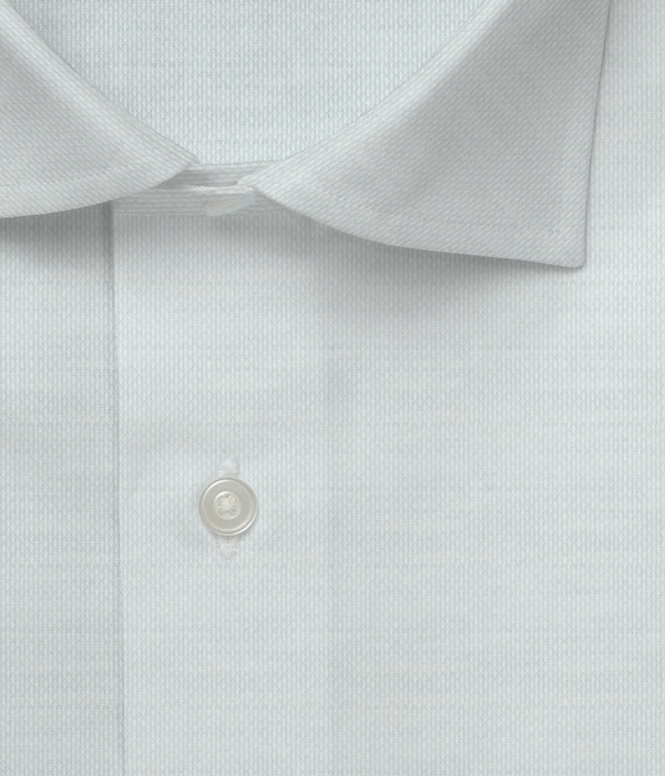 【ICE COTTON】接触冷感 グリーン ロイヤルオックス ドレスシャツ