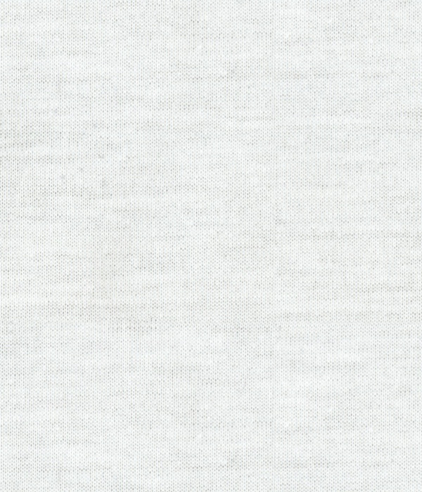 【ALBINI YARN】ホワイト スムースニット 無地 ポロシャツ