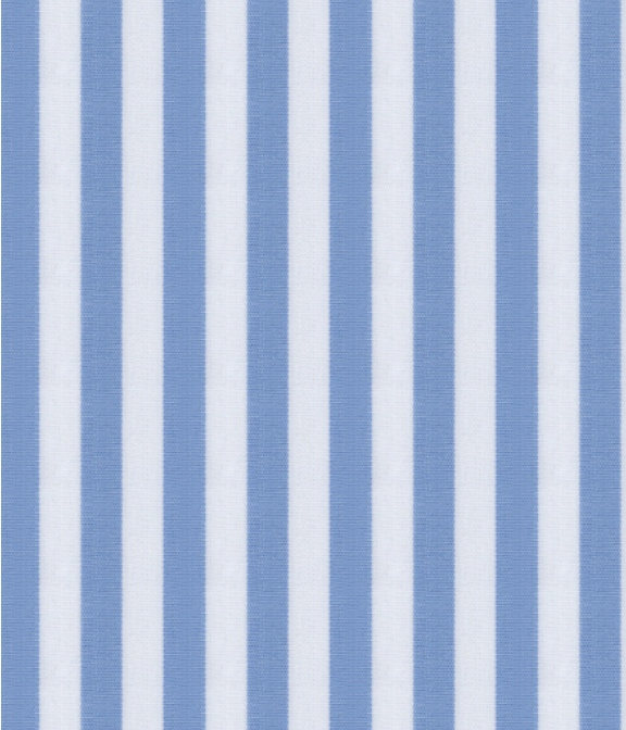 【CANCLINI】サックス ブロード ストライプ ドレスシャツ