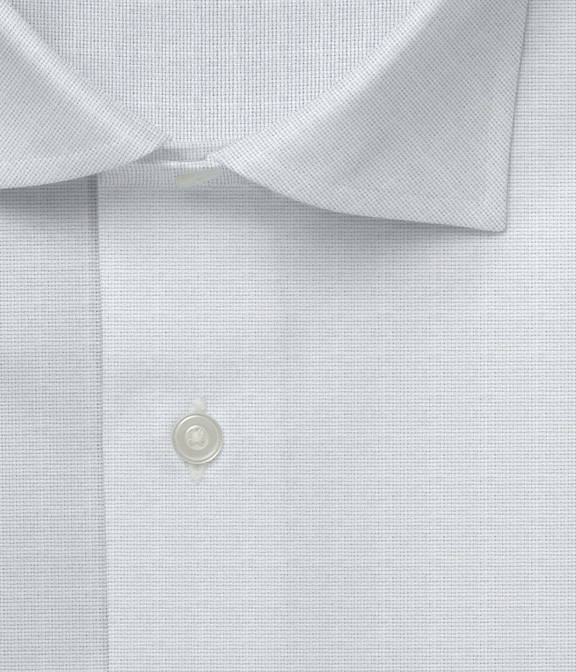 【CANCLINI】ホワイト パナマ 無地 ドレスシャツ（Made to Measure）