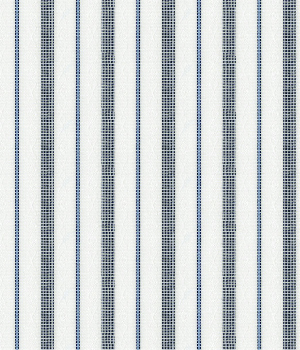 【CANCLINI】200/3 ブルー×グレー ドビー ストライプ ドレスシャツ