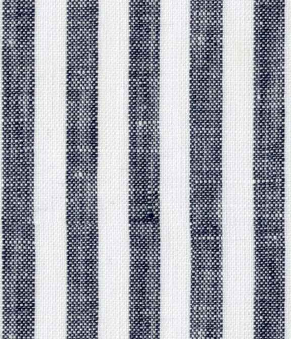 【Herdmans Linen】ブラック リネン ストライプ ドレスシャツ
