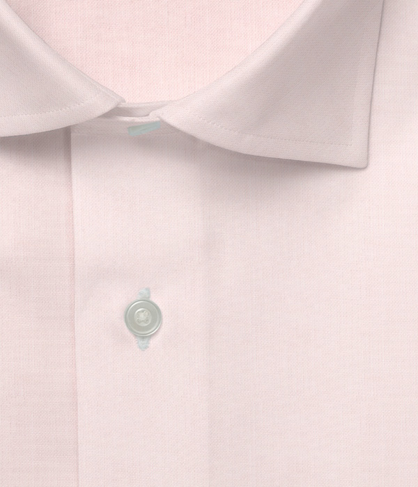 【Herdmans Linen】ピンク リネン 無地 ドレスシャツ