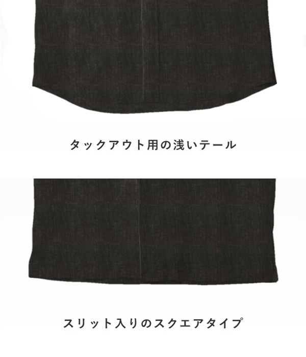 【Herdmans Linen】ブラック リネン 無地 オープンカラーシャツ