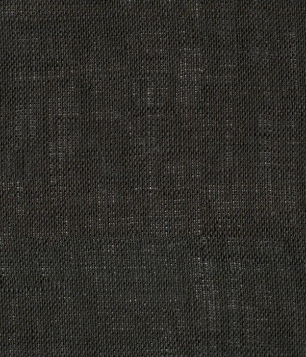 【Herdmans Linen】ブラック リネン 無地 ドレスシャツ