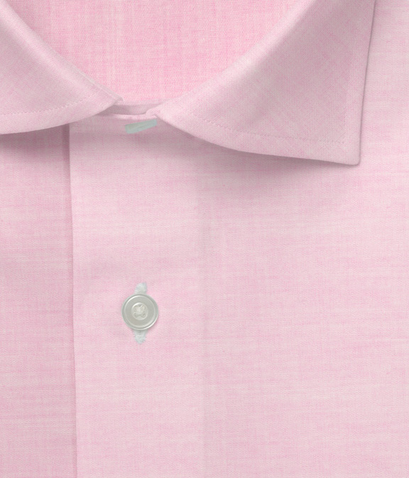 【Royal Caribbean SILVER】100/2 ピンク ブロード 無地 ドレスシャツ