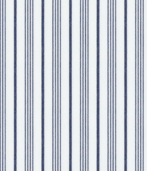 【Royal Caribbean SILVER】100/2 ネイビー ブロード ストライプ シャツ