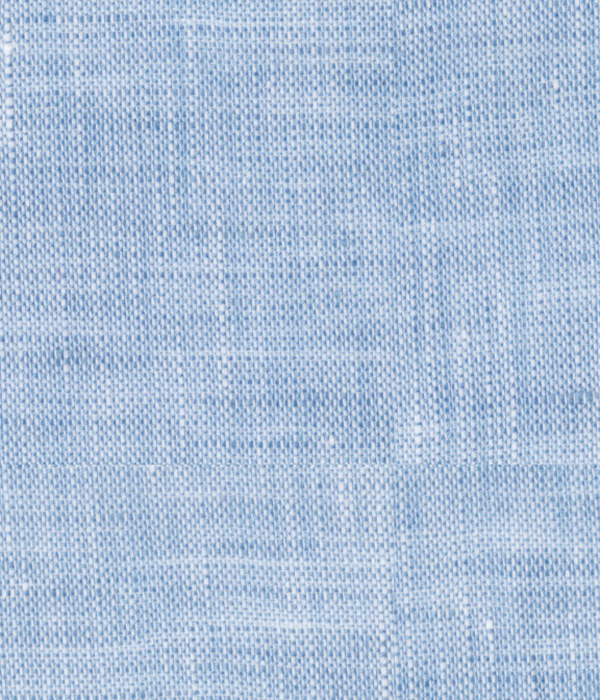 【ALBINI Linen】サックス リネン 無地 ドレスシャツ