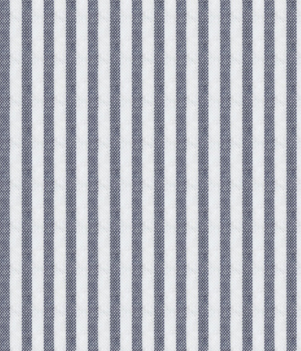 【SIDOGRAS】ネイビー シアサッカー ストライプ ドレスシャツ