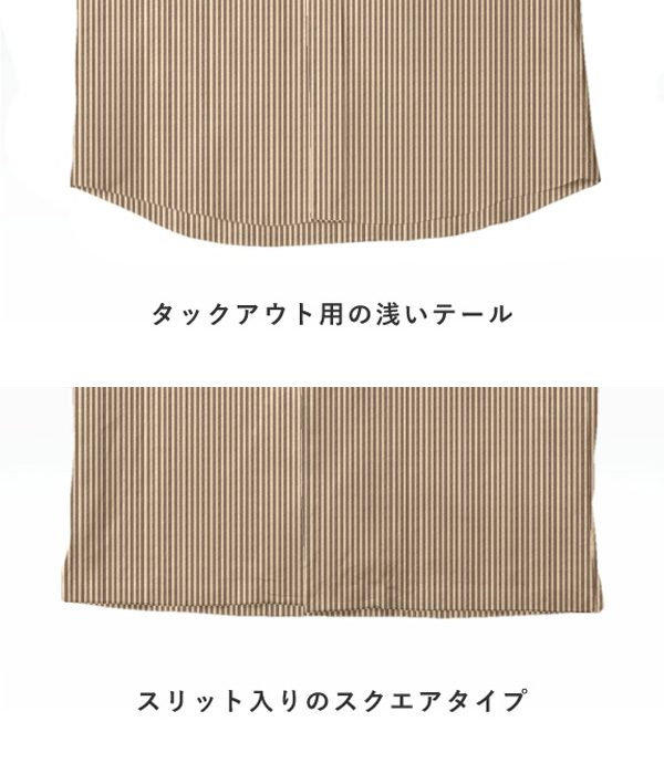 【SIDOGRAS】ブラウン シアサッカー ストライプ オープンカラーシャツ