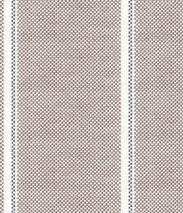 【SIDOGRAS Organic Cotton】ブラウン×ネイビー オックス ストライプ ドレスシャツ