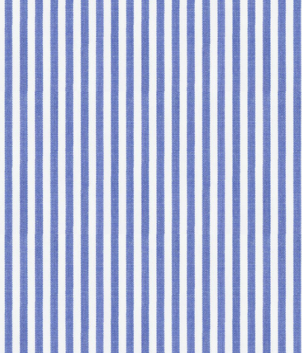 【Albini】ブルー ブロードストライプ ドレスシャツ