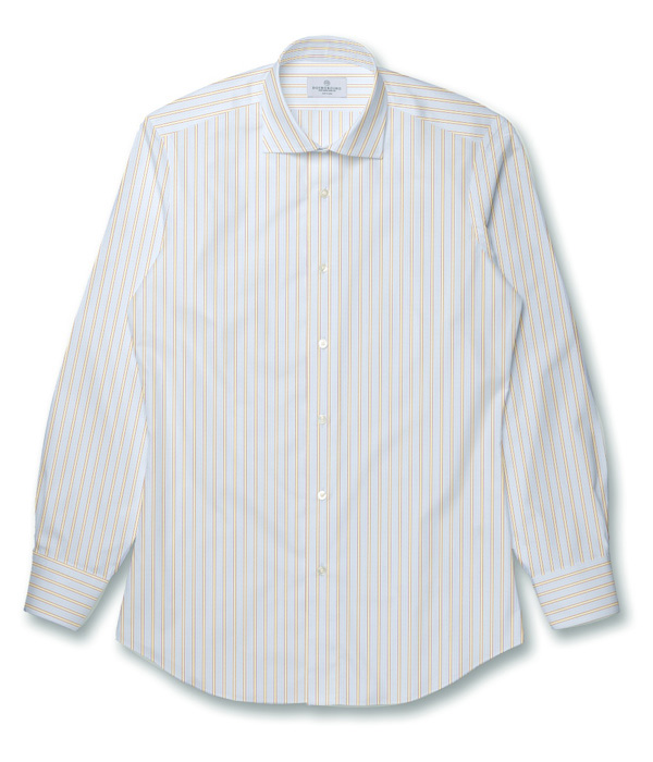 【SIDOGRAS】マルチカラー地付きストライプ ドレスシャツ