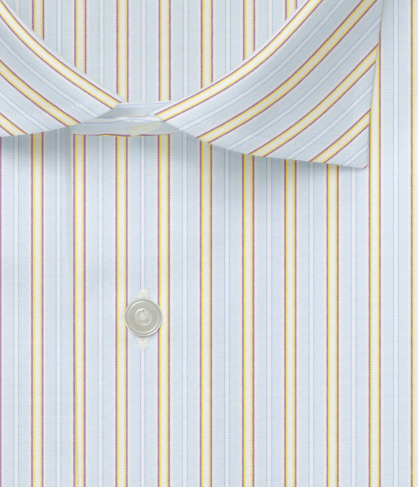 【SIDOGRAS】マルチカラー地付きストライプ ドレスシャツ