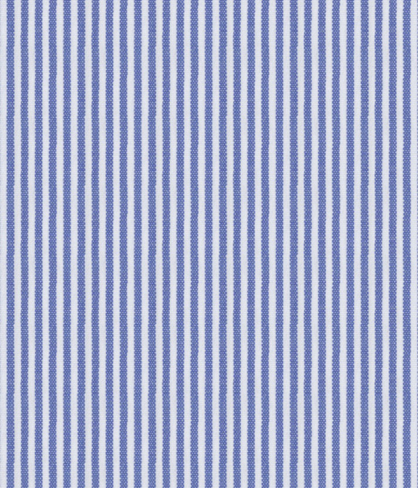 【SIDOGRAS】イージーケア ブルー ブロード ストライプ ドレスシャツ