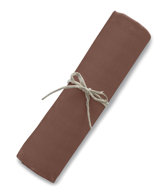 【まとめ買い対象】ブラウンブロード無地シャツ