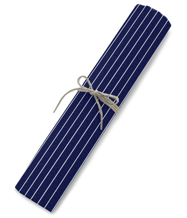 【まとめ買い対象】100/2ネイビーブロードストライプシャツ