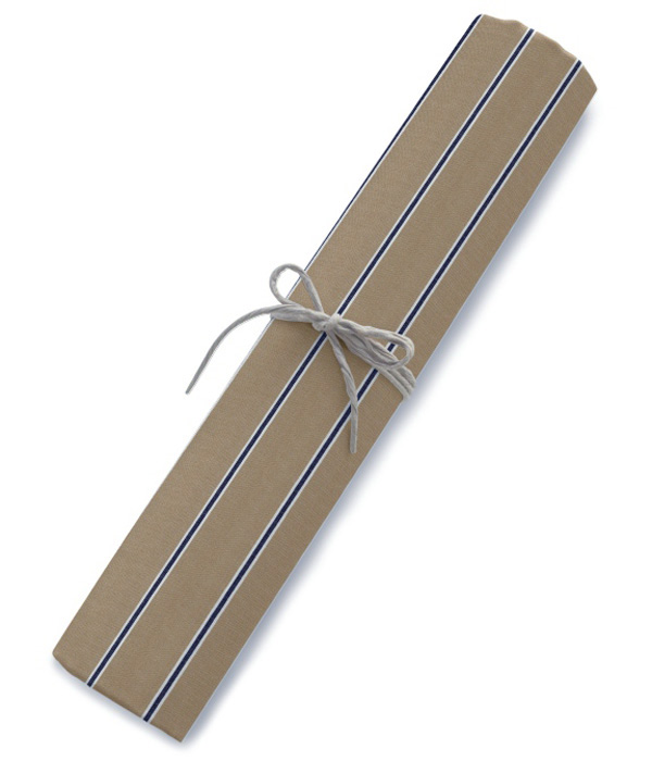 【まとめ買い対象】ブラウンブロードストライプシャツ