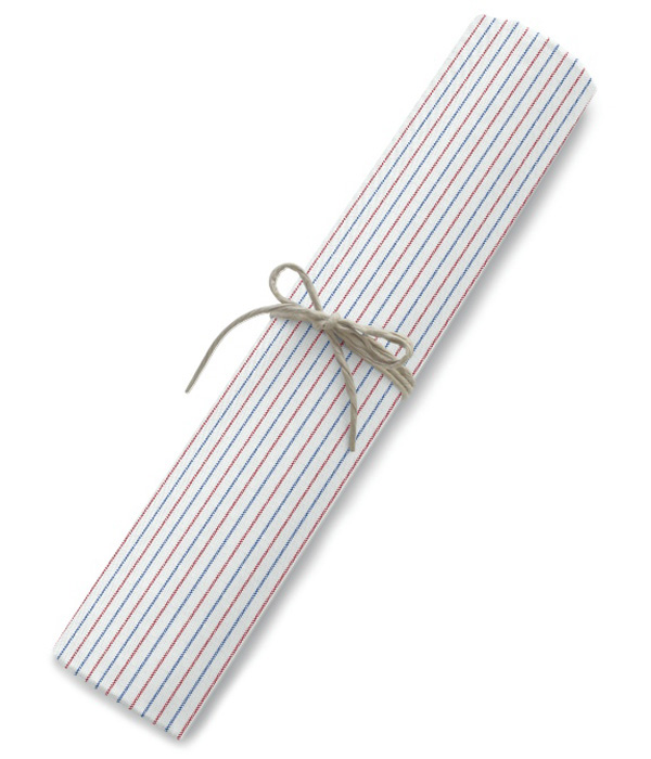 【まとめ買い対象】レッド×ブルーオックスストライプシャツ