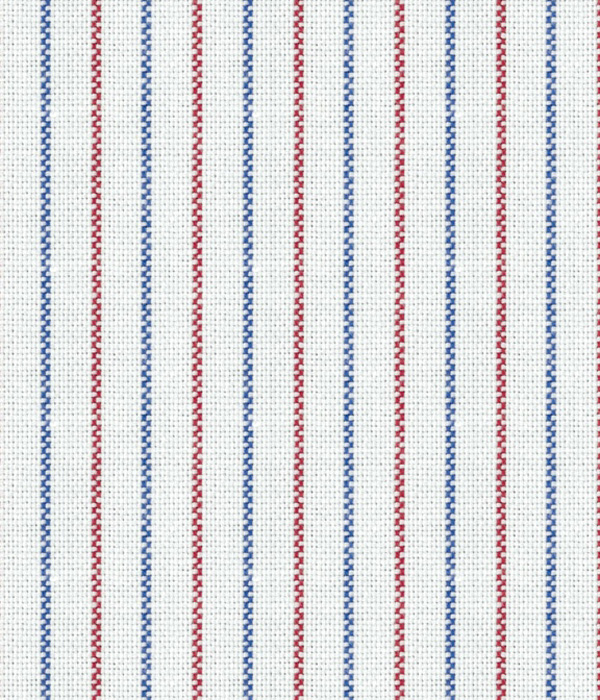 【まとめ買い対象】レッド×ブルーオックスストライプシャツ