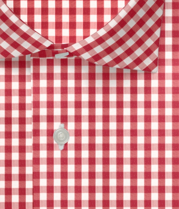 【まとめ買い対象】レッドブロードチェックシャツ