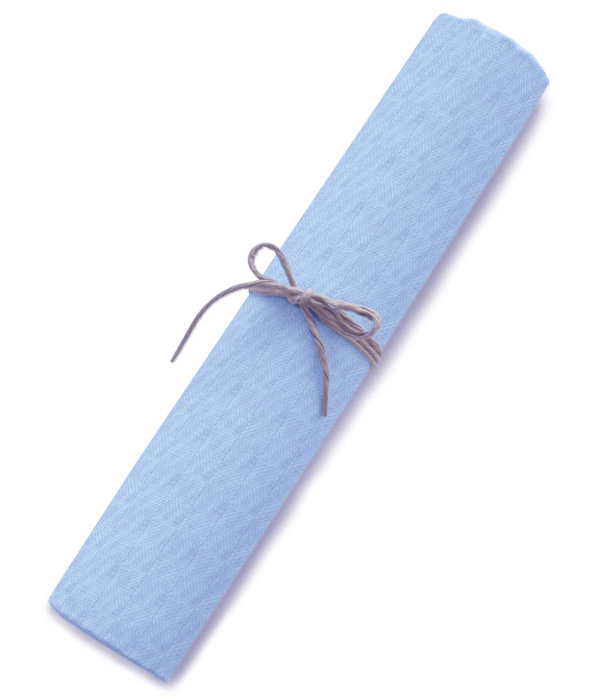 【まとめ買い対象】サックスドビーブロックチェックシャツ