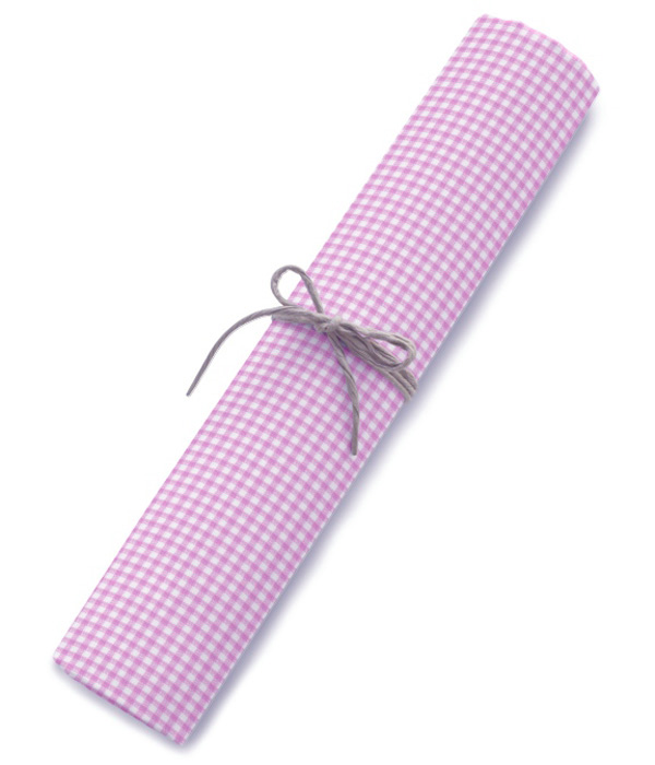 【まとめ買い対象】Somelos リネンピンクギンガムチェックシャツ