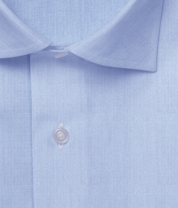 【まとめ買い対象】IMPORT サックスピンオックス無地シャツ