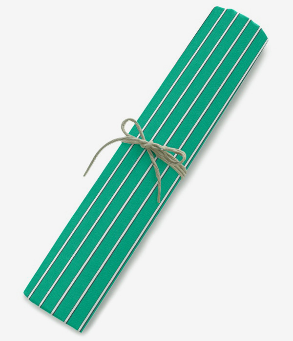 【まとめ買い対象】THOMAS MASON グリーンブロードストライプシャツ