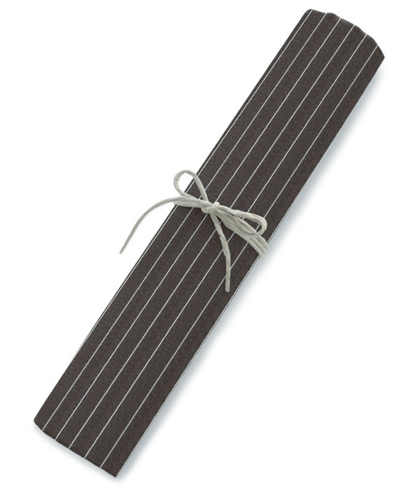 【まとめ買い対象】IMPORT ブラウンブロードストライプシャツ