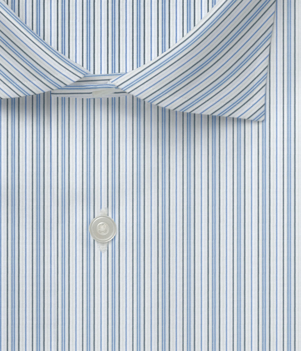 【まとめ買い対象】ALBINIブロードサックス×ネイビーストライプシャツ