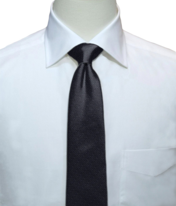 【国産】ネイビー ソリッド ネクタイ