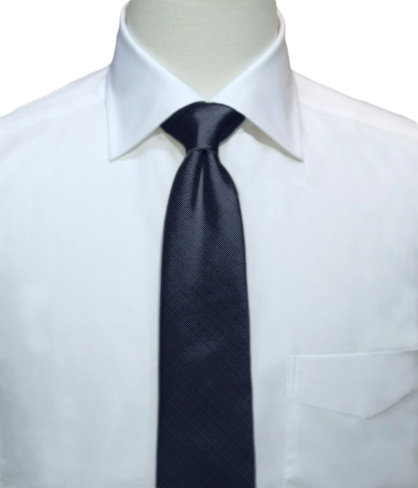 【国産】ブルー ソリッド ネクタイ