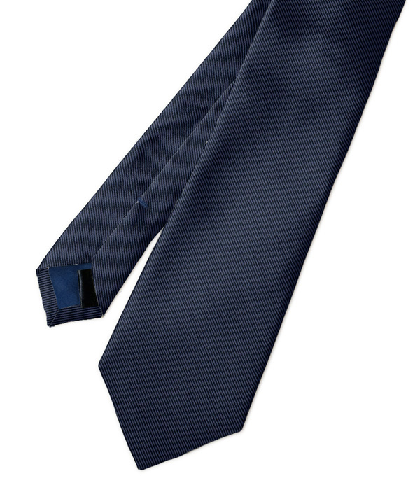 【国産】ブルー ソリッド ネクタイ